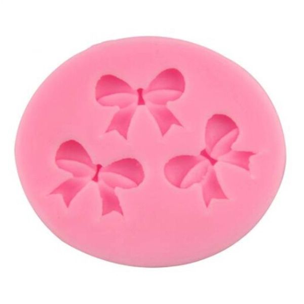 

sales 2018 3-hole bow bowknot design modeling cake decoration silicone mold bake
