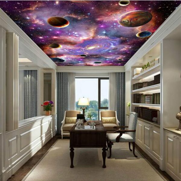 Galaxy 3d Ceiling Large Mural Wallpaper Living Room Bedroom