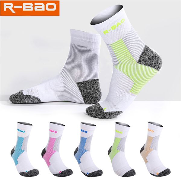 

2018 brand professional compression socks running women men sports socks ankle protector anti-sprain for marathon outdoor jogging sock, Black