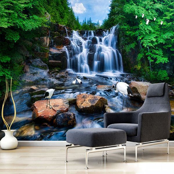 Arkadi Custom Chinese Wallpaper Murals Natural Landscape