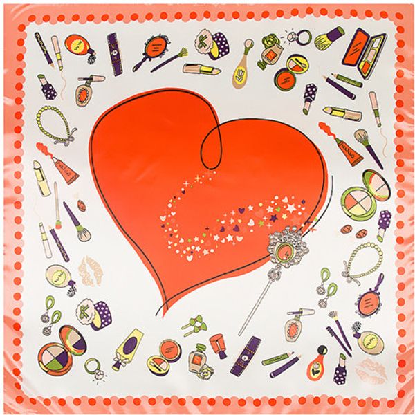 

scarf female office new print hearts handkerchief bandana women silk lady fashion 90cm*90cm wraps&shawls neckerchief foulard hijab hdbrp, White;black