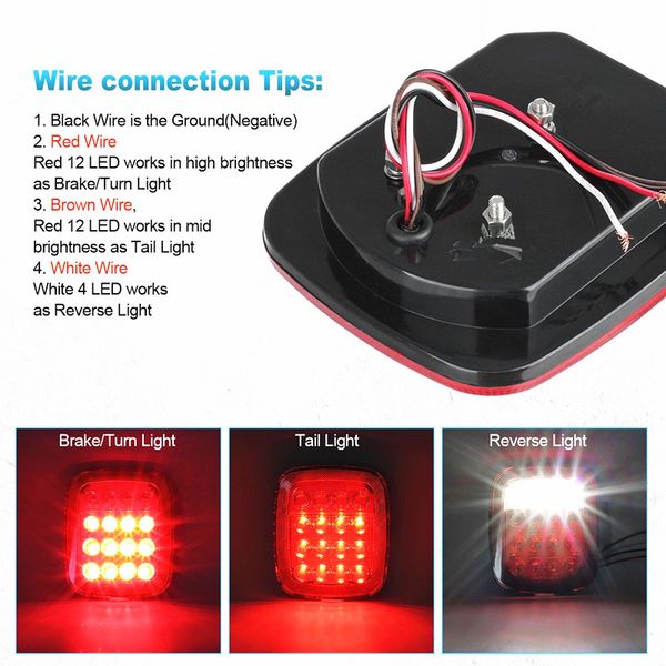 Led Stop Turn Tail Reverse License Light For Car Truck Trailer Boat Canada 2019 From Wholecarledlight Cad 25 60 Dhgate