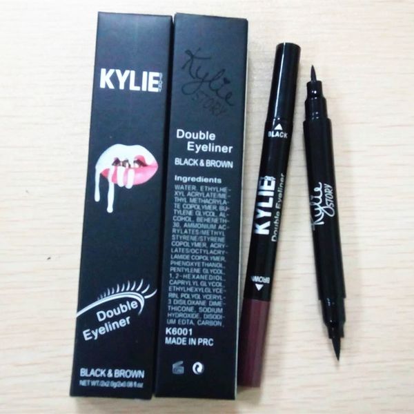 

The new kylie tory double headed eyeliner eyebrow pencil doe not faint and dye the waterproof and weat proof eyeliner pen