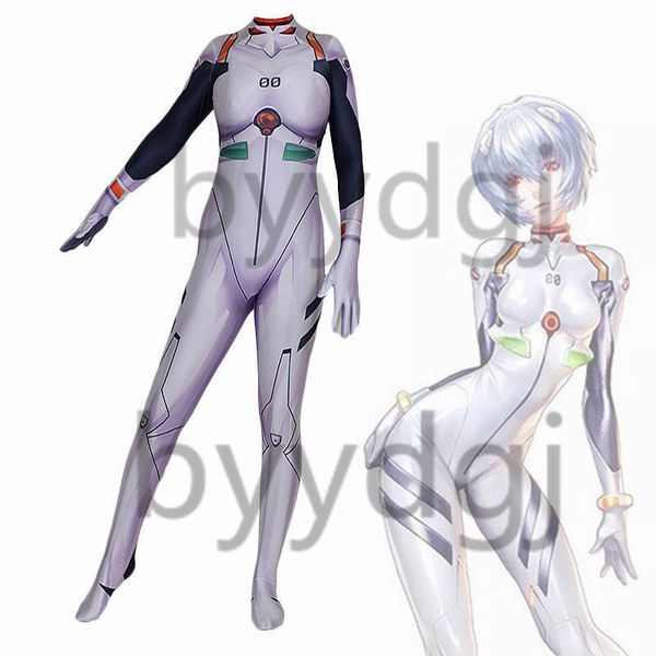 

eva ayanami rei superhero lycra zentai bodysuit halloween cosplay party suit delivery, Black;red