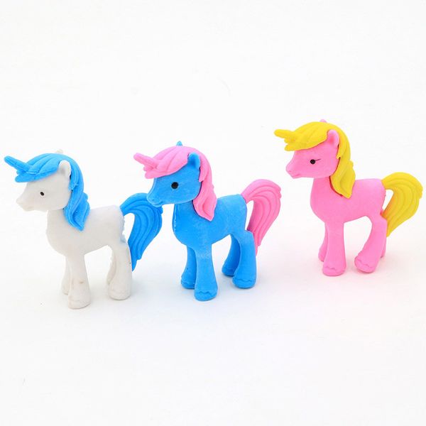 14x Cartoon Animal Eraser Rubber Stationery School Supplies Erasers Funny Gift