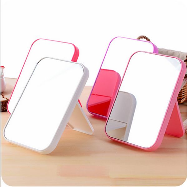 

simple design portable e shape women facial makeup mirror compact foldable deskcosmetic makeup mirror new cheap
