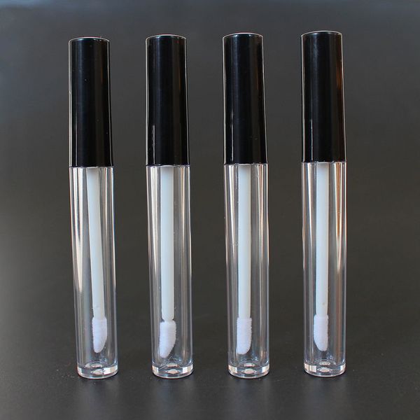 

3ml ml empty lip gloss containers bottle cosmetic container tube w/ plug black cap for lip samples travel split charging diy makeup
