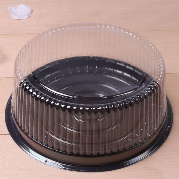 große runde Kuchenschachtel/8-Zoll-Käseschachtel/durchsichtiger Kuchenbehälter aus Kunststoff für Partys und Hochzeiten, Kuchenhalter QW7197