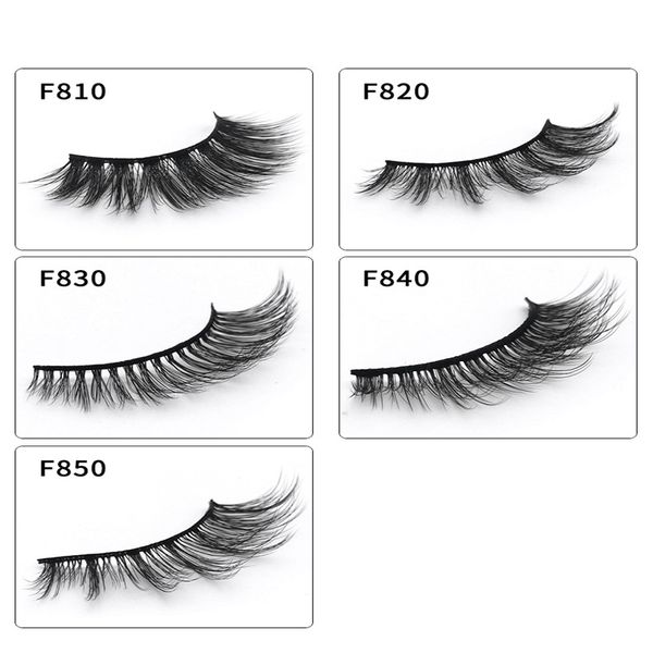 

5 pairs/box 5 styles handmade 3d mink false eyelashes cross natural eye lashes stage makeup false eyelashes