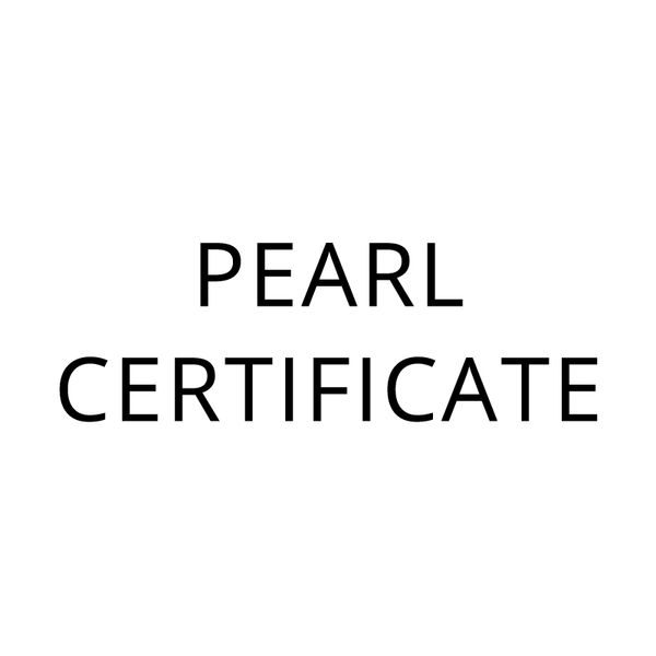 

pearl certificate, Silver