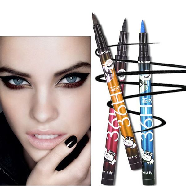 

lasting liquid eyeliner pencil waterproof black makeup long-lasting easywear eye liner pen cosmetic lady beauty tool no package