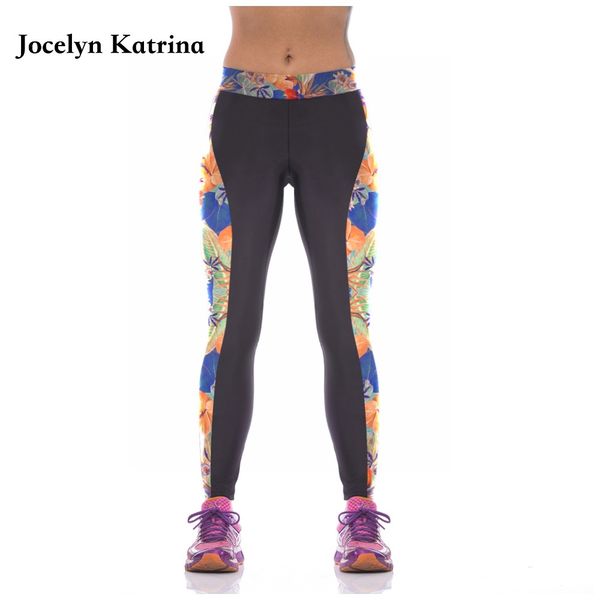 

jocelyn katrina women new style bright printed sports yoga pants elastic compression fitness running leggings, White;red