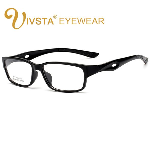 

ivsta men glasses sports matte memory spectacles frame prescription silicone anti skidding goggle golf basketball football, Silver