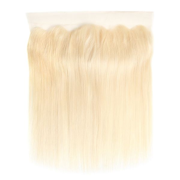 Ishow 10a 613 блондинка волна тела 4 * 4 кружева закрывает бразильский человеческие волосы прямые 13 * 4 ухо до ушей кружевной лобной для женщин 8-20 дюймов