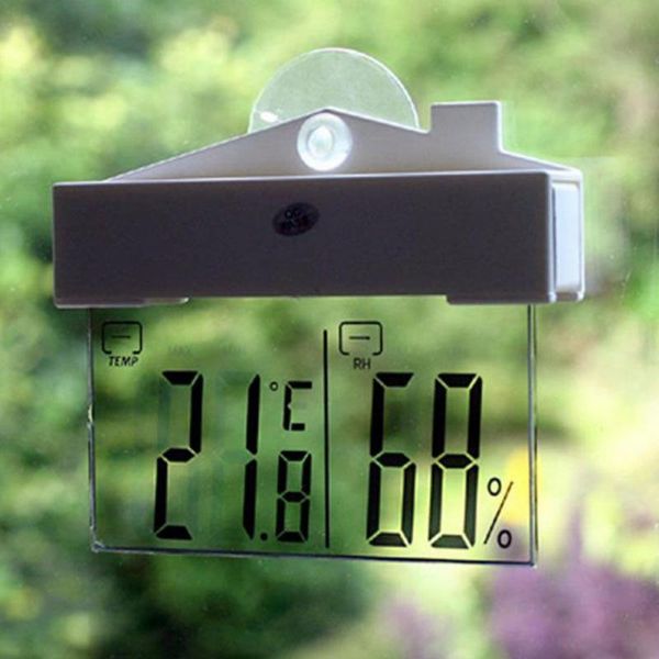 

digital window thermometer hydrometer indoor outdoor weather temperature humidit