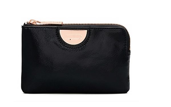 

MIMCO Fashion Women Leather small size Pouch in differnt colors with card slot zip top Pouch coin purse