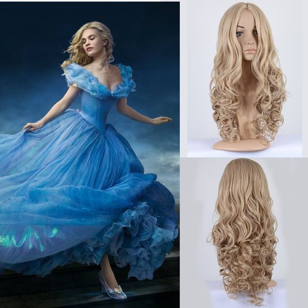 Z F Cinderella Cosplay Wig Princess Cosplay 24inch Blonde Hair