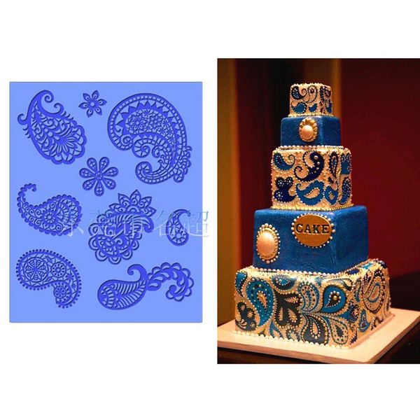 

yueyue sugarcraft 1 pc small feather silicone lace mold fondant mold cake decorating tools chocolate gumpaste