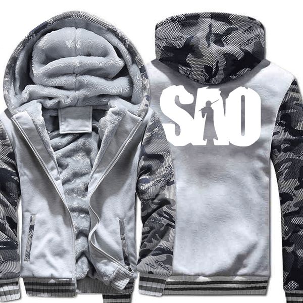 

sao anime printed mens 2017 new winter sweatshirts hoody one piece funny men's hoodies fashion casual hipster sale, Black