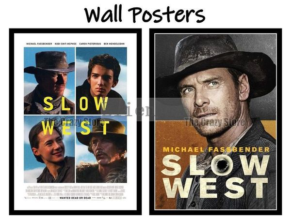 

slow west movie home decorative painting white kraft paper poster 42x30cm