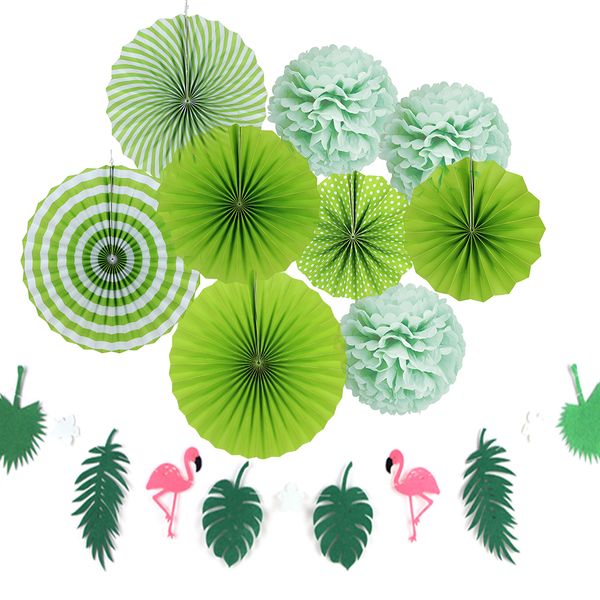 Hawaiian Party Decorations Diy Reception Summer Party Favor Green