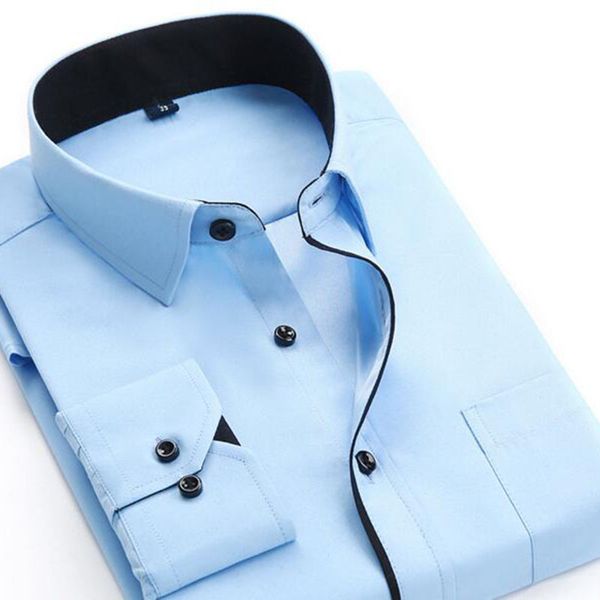 

men long sleeve single breasted cotton soft fabric shirts camisa,solid candy color spring autumn shirts slim fit high quality, White;black