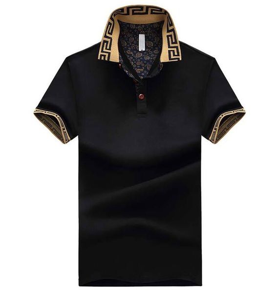 

Мужская рубашка поло стиль летняя мода мужчины отворотом рубашки поло хлопок Slim F