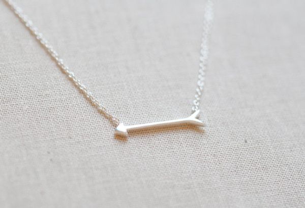 

10pcs gold silver simple tiny sideways horizontal stick arrow necklaces for men cute long arrow necklace jewelry for women jewelry