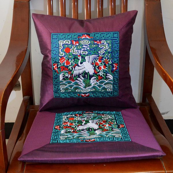 Patchwork Vintage Sitzbezug Stuhl Sitzkissen Pad Weihnachten dekorative chinesische Stuhlkissen Kissen 45x45cm Kissen Sitzmatte