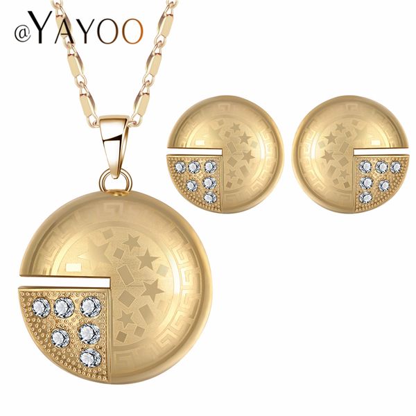 

ayayoo nigerian wedding jewelry set for women vintage imitation crystal necklace set gold color african beads jewelry set, Silver