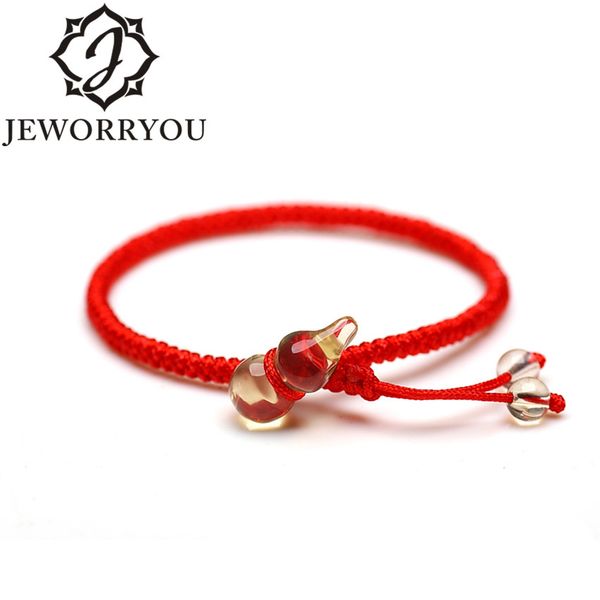 

red string bracelet charms citrine bracelet femme adjustable natural stone crystal red string jade line, Golden;silver