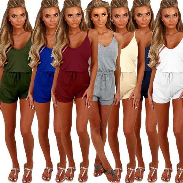 

2018 новый женский комбинезон низкой груди стрейч купальник сексуальный комбинезон повседневная спортивный жилет цельный брюки талии шнурком, Black;white