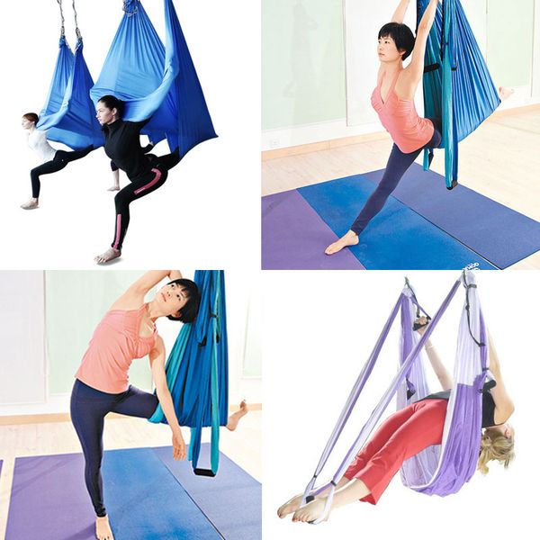 

yoga hammock swing parachute fabric inversion therapy anti-gravity high strength decompression hammock yoga gym hanging