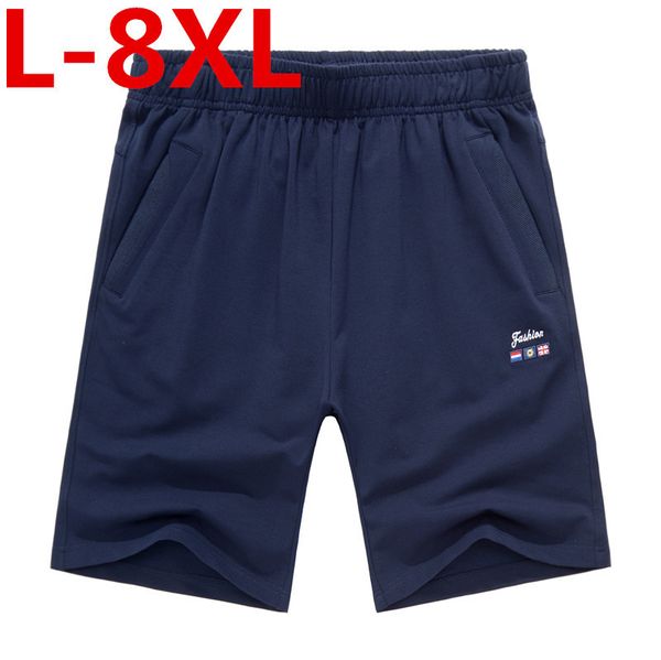 

summer men's shorts loose elastic cotton casual shorts fashion jogger men's short pants plus size 8xl 7xl 6xl 5xl 4xl, White;black