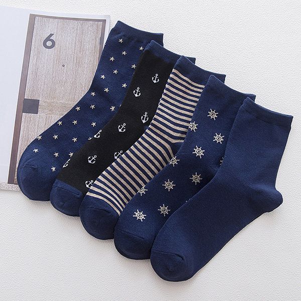 

navy male short socks cotton comfortable male socks, Black
