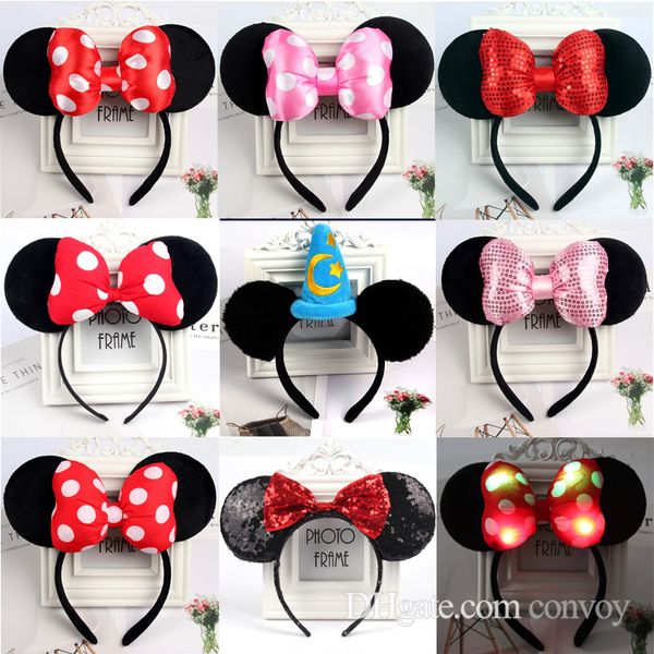

Baby girl big bow hairband hair tick girl kid animal ear headband children hair acce orie kid party wear hair tick kfg40