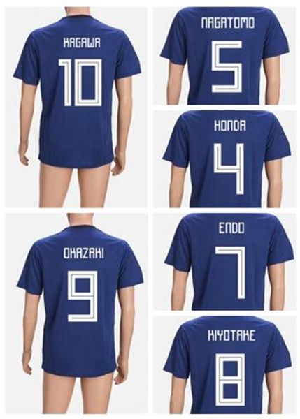 

18-19 customized Thai Quality 4 Honda Soccer Jerseys,Japan 10 Kagawa 9 Okazaki 7 Shibasaki 11 Kubo 18 Asano Soccer Jersey Tops Shirts wear