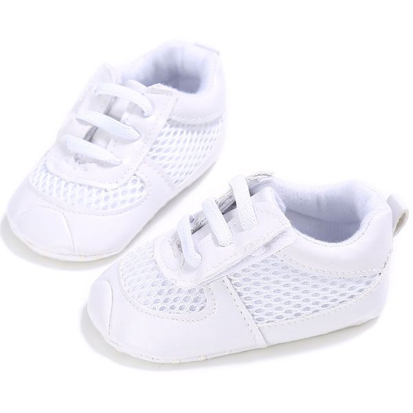 

wonbo baby shoes sports style sneaker anti-slip mesh breathable shoes lace-up first walkers soft sole toddler