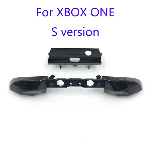 Schwarze LB RB Bumpers Trigger Buttons Mod Kit für Xbox One S Slim Controller mit mittlerem Tastenhalter DHL FEDEX EMS KOSTENLOSER VERSAND