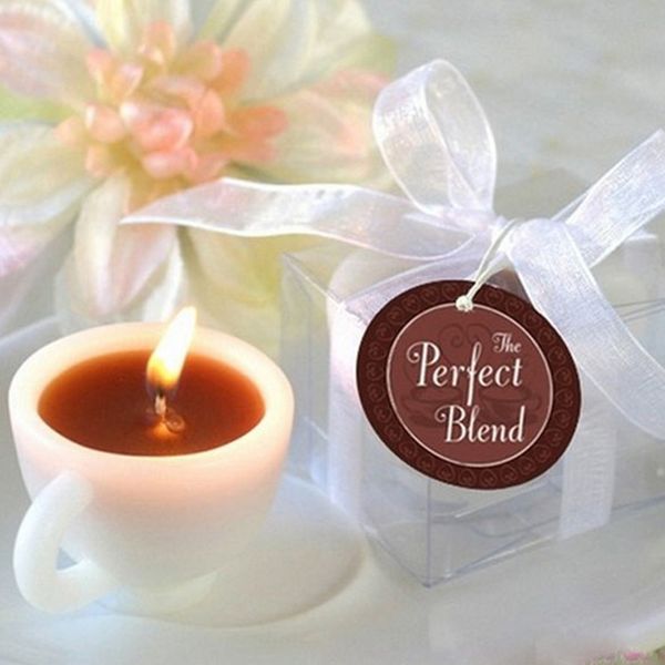 

coffee cup candle wedding event marriage anniversary tealight votive candle with holder romantic gift decoration candle