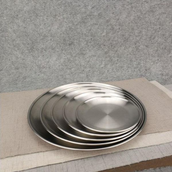 

5 ize tainle teel dinner di h flat plate kitchen tableware dinnerware re taurant evering tray