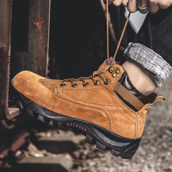 

trekking shoes man trail shoes for women men outdoor rock climbing shoes anti-slip tactical boots sneakers, Black