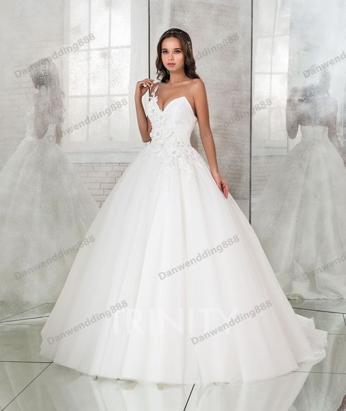 

white v-neck organza applique beads a-line wedding dresses bridal pageant dresses wedding attire dresses custom size 2-16 zw712167