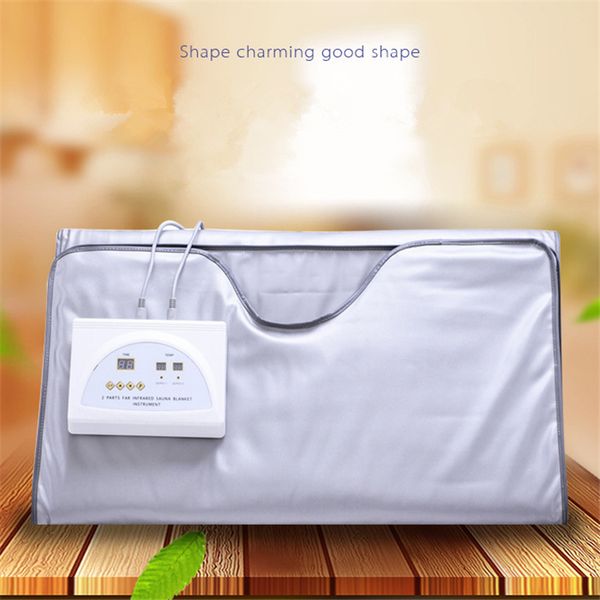 

New model 2 zone fir auna far infrared body limming auna blanket heating therapy lim bag pa weight lo body detox machine