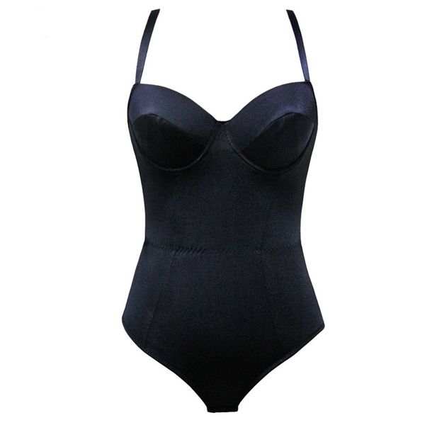 

cami bodysuit spandex women body shaper slimming underwear lingerie shapewear bodysuit, Black;white