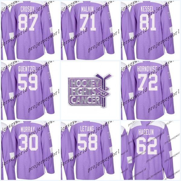 

Womens 87 Sidney Crosby Purple Fights Cancer 71 Evgeni Malkin 72 Hornqvist 59 Jake Guentzel 81 Phil Kessel 30 Matt Murray Hockey Jerseys