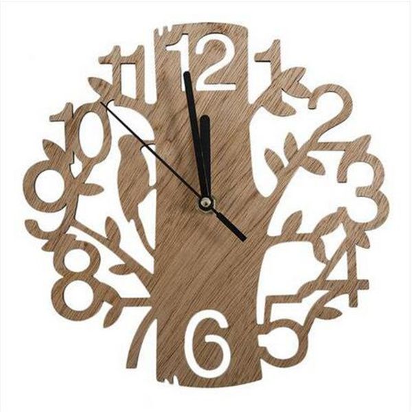

2018 wholesales vintage design wall clock fashion style home living room square shape home decoration clock wall clock