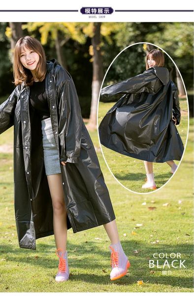 

rain gear raincoats travel outdoor fashion non-disposable eva thick raincoat rain poncho men dropship jul11, Red;brown