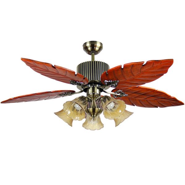 2019 52 Inch Tropical Ceiling Fan With Sunset Bowl Light Five