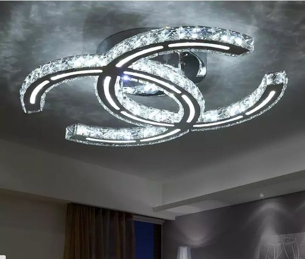 2019 Fashion Style Modern Stainless Steel Led Ceiling Light Fashion Brief Living Room Ceiling Lamps Led Clear Amber Crystal Lighting Llfa From Volvo